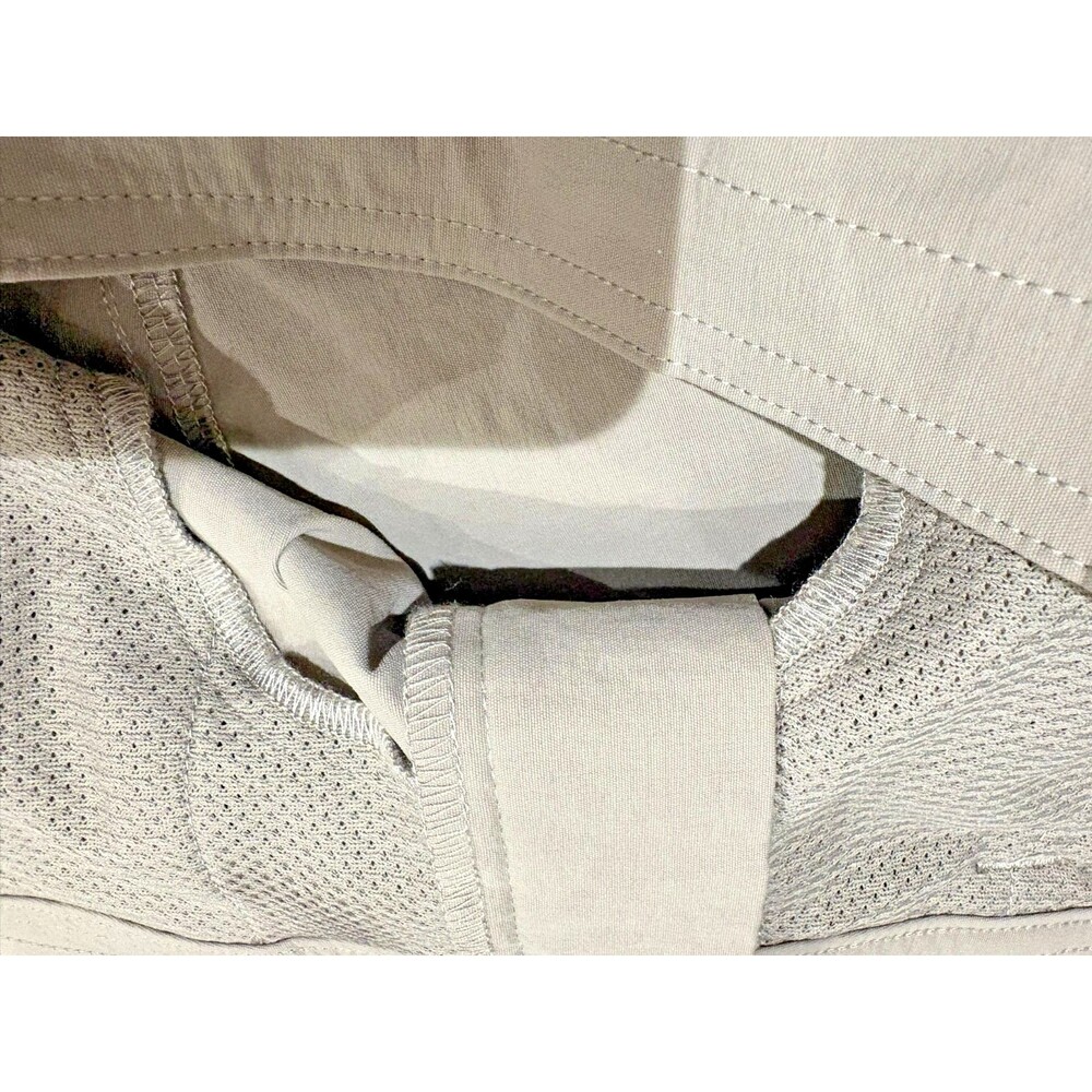 Eddie Bauer Shorts Women’s Size 14 Summer Trail Khaki Nylon Blend 5 Pocket NWT - Picture 8 of 11